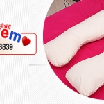 พร้อมส่ง หมอนคนท้อง น่ากอดสุดๆ สีครีม ส่งฟรี ด่วนEMS