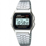 CASIO Standard รุ่น A159WA-N1DF สีเงิน สายสแตนเลส สินค้าของเเท้ รับประกันศูนย์ CMG