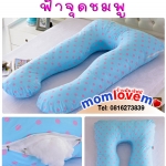 พรีออเดอร์ หมอนคนท้อง น่ากอดสุดๆ สีฟ้าจุดชมพู ส่งฟรี ด่วนEMS