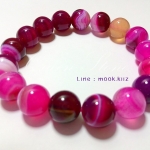 อาเกตสีชมพู 10 มิล