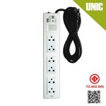 ปลั๊กราง รุ่นP406 6ช่อง 1สวิตช์ 16A 250V 3500W