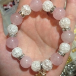 โรสควอตซ์ 12 มิล + เกล็ดหิมะ 10 มิล