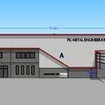 แบบ3Dโกดังสำเร็จรูปพร้อมสำนักงานแจกฟรี