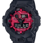 CASIO G-SHOCK รุ่น GA-700AR-1ADR สีดำ จอแดง สินค้าใหม่ ของแท้ รับประกันศูนย์ CMG