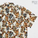 เสื้อเชิ้ตแฟชั่น ลายหน้ากาก 3XL