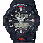 CASIO G-SHOCK รุ่น GA-700-1ADR สีดำ แดง สินค้าของเเท้ รับประกันศูนย์ CMG 1ปี