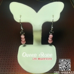 ต่างหูโรโดโครไซต์ 4 มิล (Premium) หินดึงดูดรัก เมตตามหานิยม