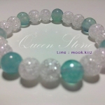 เกล็ดหิมะ + อความารีน 8 มิล