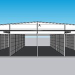 แบบโกดังสำเร็จรูปผนังหลังคาepsโฟม โรงประมูลรถยนต์