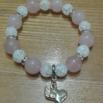 โรสควอตซ์ 10 มิล + เกล็ดหิมะ 8 มิล