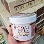 เคราตินนมแพะพรีเมียม GOAT MILK Keratin หมักผมนมแพะ กระปุก 500g