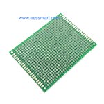 S612 : แผ่น PCB สีเขียวแบบ 2 ด้าน ขนาด 6x8 cm