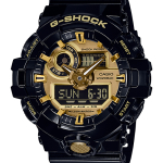 CASIO G-SHOCK รุ่น GA-710GB-1ADR สีดำ ทอง สินค้าของเเท้ รับประกันศูนย์ CMG