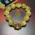 ไหมทองแต่งด้วยดอกไม้ 13 มิล (Premium) เสริมโชคลาภ ร่ำรวย