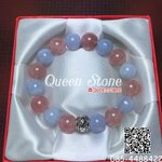 บลูเลซอาเกต+โรสควอตซ์ มาดากัสก้า 10.5 มิล (Premium)