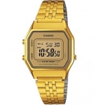 CASIO Standard รุ่น LA680WGA-9DF สีทอง หน้าทอง เรือนเล็ก สินค้าของเเท้ รับประกันศูนย์ CMG