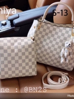 กระเป๋าถือ Shumiya ลายหลุย ชุดเช็ท 2 ใบ มาใหม่