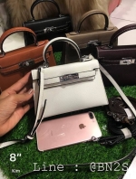 กระเป๋าถือ งานหนังเกรดพรีเมียม ปั๊ม รุ่น Kelly 8 นิ้ว