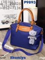 Shimuya กระเป๋าผ้าใบ หูหิ้ว ฟรีพวงกุญแจ