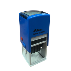 ตรายางหมึกในตัวมีวันที่ น้ำเงิน SHINY รุ่น S-530D ขนาด 32*32มม