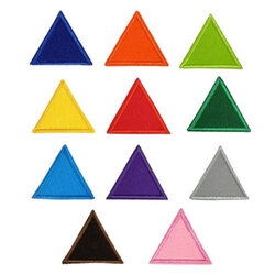 ป้ายสามเหลี่ยมลูกเสือสำรอง ป้ายหมู่สีลูกเสือ-เนตรนารี