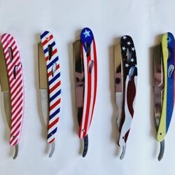 ด้ามมีดโกน สแตนเลส แบบต่างๆ สำหรับโกนหนวด หรือโกนผมได้ ใส่ใบมีดแบบหักครึ่ง มีหลายแบบให้เลือก