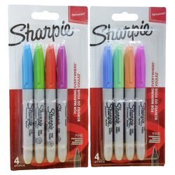 ปากกามาร์คเกอร์ Sharpie แพ็ค 4 ด้าม สีสด สีพลาสเทล