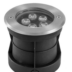 โคมฝังพื้นสแตนเลส9W 12V/24v แสงRGB