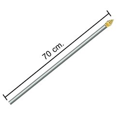 เสาธง เสาธงอลูมิเนียม เสาอลูมิเนียมยอดบัวสีทอง ยาว 70 cm