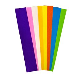 กระดาษย่นสี หน้าเดียว กระดาษย่นทำดอกไม้ กระดาษย่นทำงานประดิษฐ์ 1.5 ฟุต x 20 นิ้ว ตรานกแก้วคู่