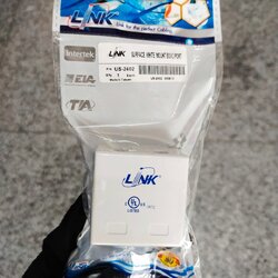 " ราคาพิเศษ " LINK SUREACE WHITE MOUNT BOX 2 PORT (US-2402)