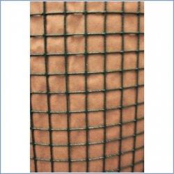 ตาข่ายสี่เหลี่ยมลวดสังกะสีหุ้มพลาสติกสีเขียวสูง120ซม.