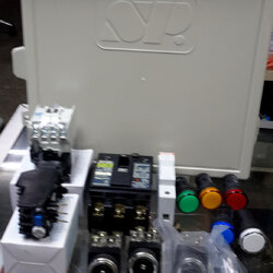 ตู้ควบคุมมอเตอร์ Start Stop ออโตเมติก ตู้พลาสติก PVC เดินอุปกรณ์เบรกเกอร์ 3P (MITSUSHITA) BC30N, Electrical Enclosure, Fuse, Control Switch, MAGNETIC CONTACTOR (MITSUBISHI)