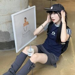 Pink summer tee เสื้อยืดแขนทูโทน