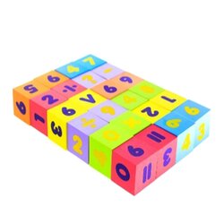 โฟมยาง เกมส์ลูกเต๋าตัวเลข คละสี ลูกเต๋าขนาด 4×4 cm. ASTA ของเล่น เสริมพัฒนาการ