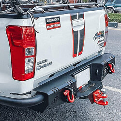 D-MAX🔥 เสริมแกร่งด้วยกันชนเหล็ก R1 เอาท์แลนเดอร์ สวยดี มีไฟ LED ด้วย👍