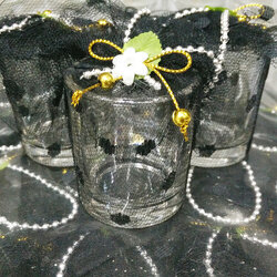 แก้วเป๊กใส (ถุงผ้าลูกไม้สีดำ)