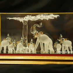 งานเป่าแก้ว โขลงช้าง ของขวัญขึ้นบ้านใหม่ ของที่ระลึกให้ลูกค้า ของที่ระลึกให้ผู้ใหญ่