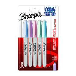 ปากกามาร์คเกอร์ Sharpie แพ็ค 5 ด้าม สีอัญมณี Mystic gems