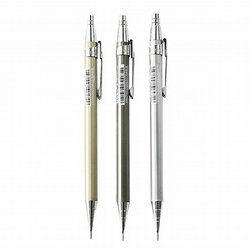 ดินสอกด M&G รุ่น AM MP-1001 หัว 0.5 / 0.7 มม. ด้ามโลหะ เก็บหัวได้ สีเมทัลลิค