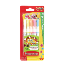ปากกาป็อปคอร์น ยิ่งเป่ายิ่งฟู Popcorn Color Dong-A รุ่น Turu แพ็ค 5 สี