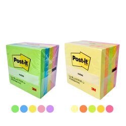 ชุดกระดาษโน๊ต Post - it โพสอิท กาวในตัว ขนาด 3x3 5 สี 500 แผ่น