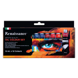 ชุดสีน้ำมัน Renaissance Oil Colour set 12 มล. 12 สี