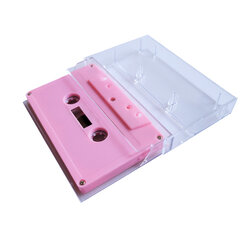 เทปคาสเซ็ทเปล่า 60 นาที Black & Pink & Clear สีดำ สีชมพู และแบบใสทั้งตัว - Blank Tape Cassette 60 minutes Black & Pink & Clear