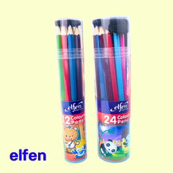สีไม้กระปุก ดินสอสี สีไม้กระบอก แท่งยาว เอลเฟ่น elfen Coloured Pencils