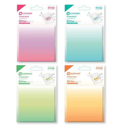กระดาษโน๊ต ตราช้าง กระดาษโน้ต โพสอิท มีกาวในตัว มีกลิตเตอร์ ขนาด 75 x 75 mm.