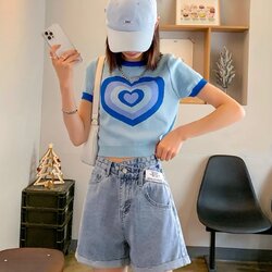 Heny denims shorts กางเกงยีนส์ฟอก แบบใหม่