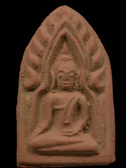 พระขุนแผน พิมพ์พลายเดี่ยว หลวงพ่อมุ่ย วัดดอนไร่ ปี2490 เนื้อดิน สุพรรณ