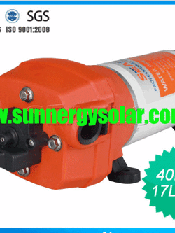 ปั๊มน้ำโซล่าเซลล์เซลล์ 1020ลิตรต่อชั่วโมง DC pump 12V_24V