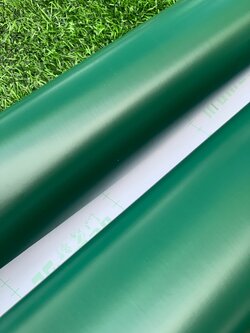 วอลเปเปอร์แบบมีกาว เกรดหนา พรีเมียม "สีเขียว Old School" หน้ากว้าง122cm